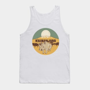 Mount Kilimanjaro Rhino Tank Top